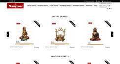 Desktop Screenshot of manglamhandicrafts.com